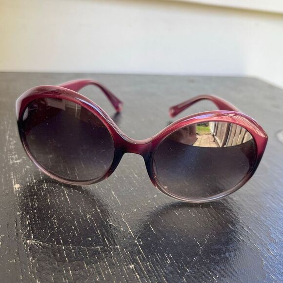 Coach S2003 Plum Ombre Oversized Sunglasses Y2K Logo Glam Shades main image 10